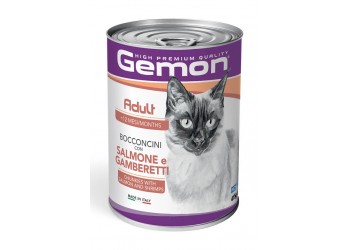 Gemon by Monge Cat Adult Bocconcini con Salmone e Gamberetti da 415 gr